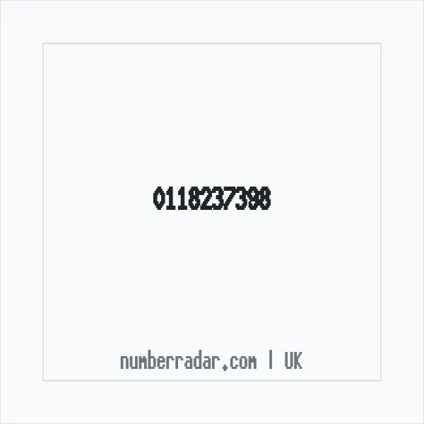 Reverse number check for +44 118237398 — who called me?