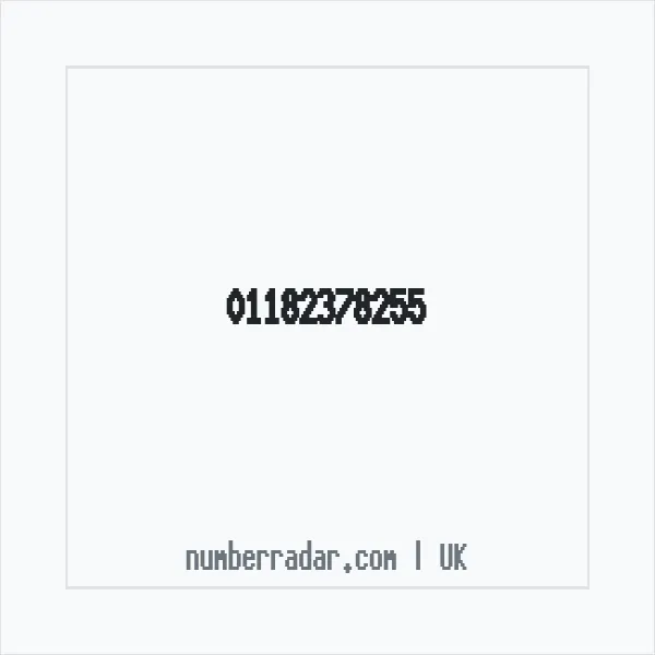 Reverse number check for +44 118 237 8255 — who called me?
