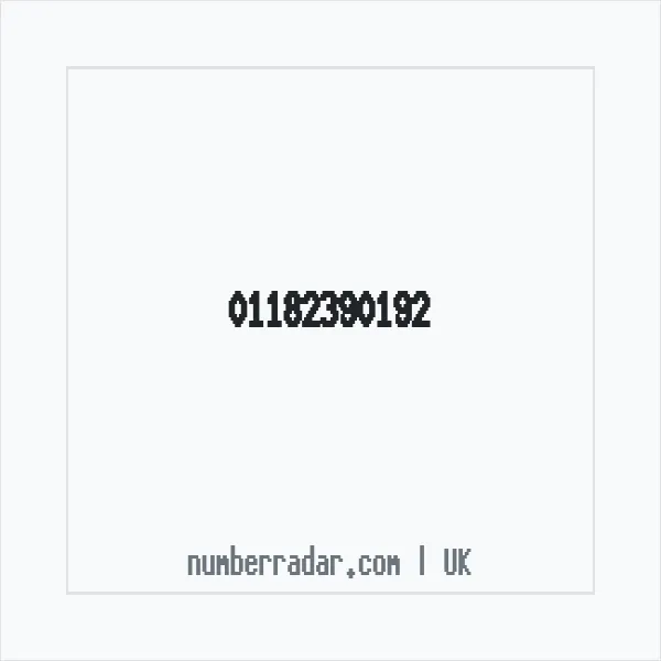 Reverse number check for +44 118 239 0192 — who called me?