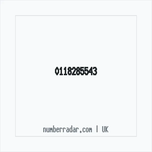 Reverse number check for +44 118285543 — who called me?