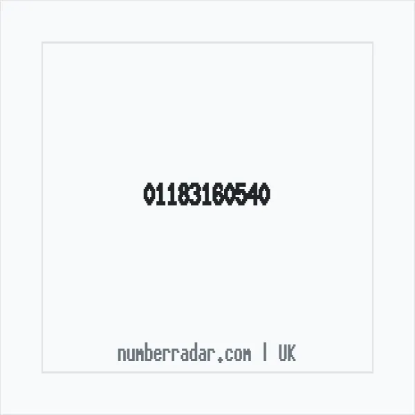 Reverse number check for +44 118 316 0540 — who called me?