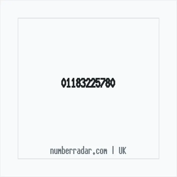 Reverse number check for +44 118 322 5780 — who called me?