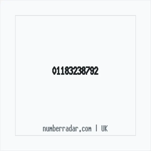 Reverse number check for +44 118 323 8792 — who called me?