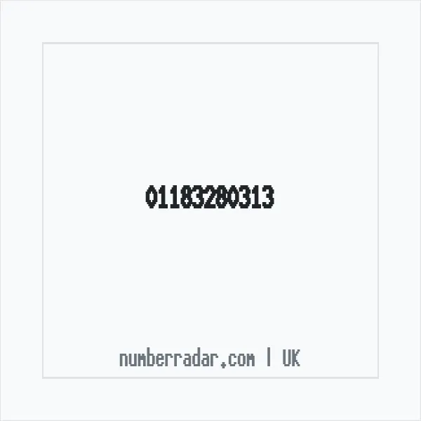 Reverse number check for +44 118 328 0313 — who called me?