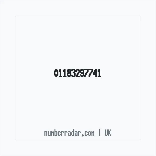 Reverse number check for +44 118 329 7741 — who called me?