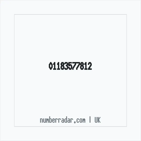 Reverse number check for +44 118 357 7812 — who called me?
