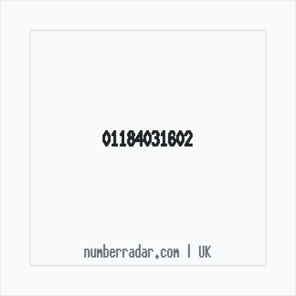 Reverse number check for +44 118 403 1602 — who called me?