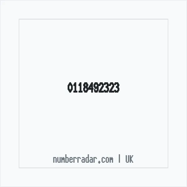 Reverse number check for +44 118492323 — who called me?
