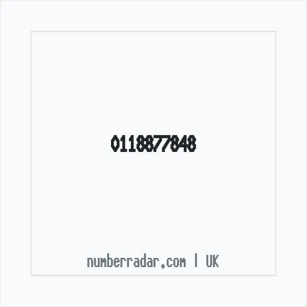 Reverse number check for +44 118877848 — who called me?