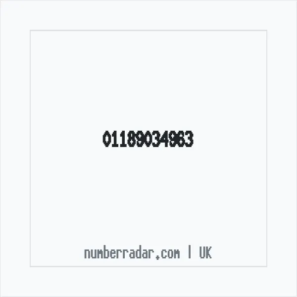 Reverse number check for +44 118 903 4963 — who called me?