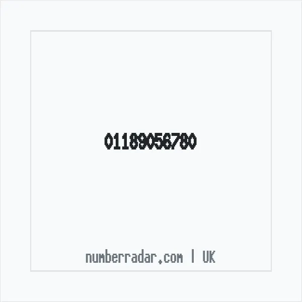 Reverse number check for +44 118 905 6780 — who called me?
