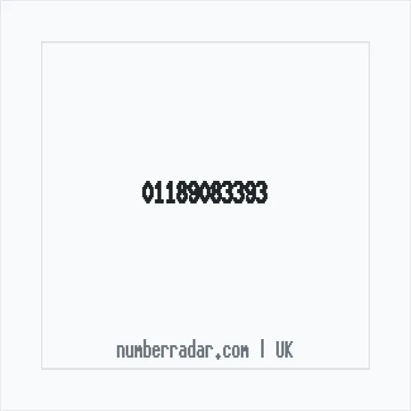 Reverse number check for +44 118 908 3393 — who called me?
