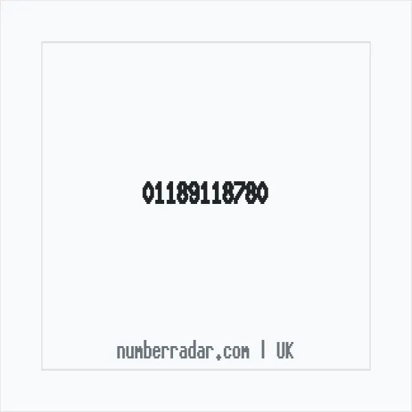Reverse number check for +44 118 911 8780 — who called me?