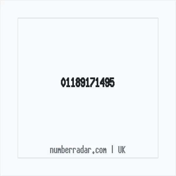 Reverse number check for +44 118 917 1495 — who called me?