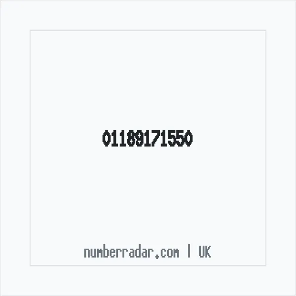 Reverse number check for +44 118 917 1550 — who called me?
