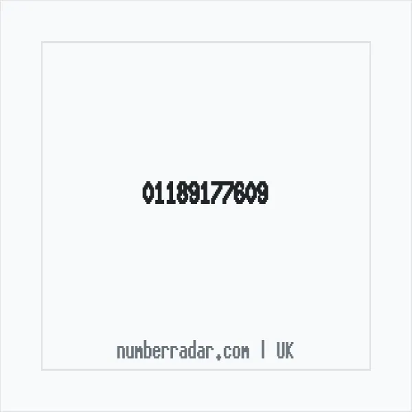 Reverse number check for +44 118 917 7609 — who called me?