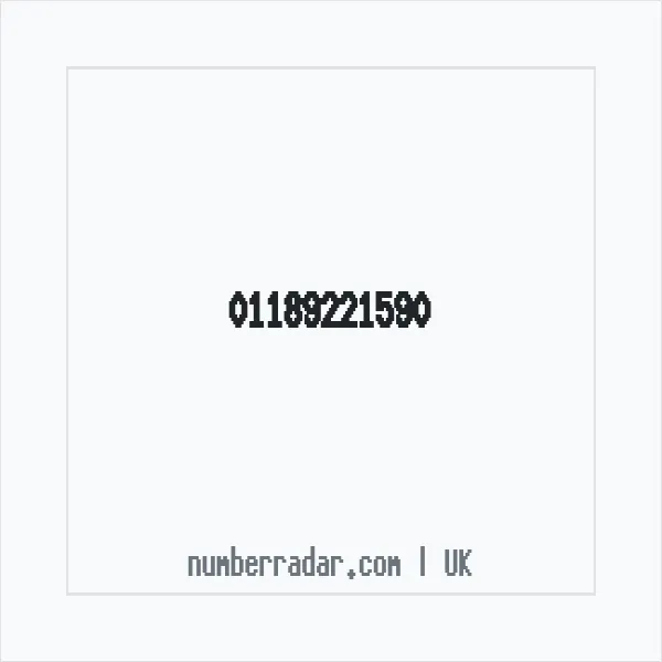 Reverse number check for +44 118 922 1590 — who called me?