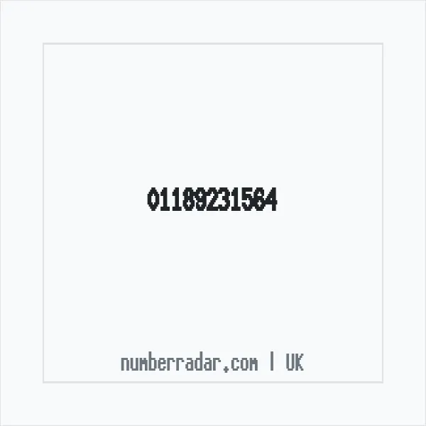 Reverse number check for +44 118 923 1564 — who called me?