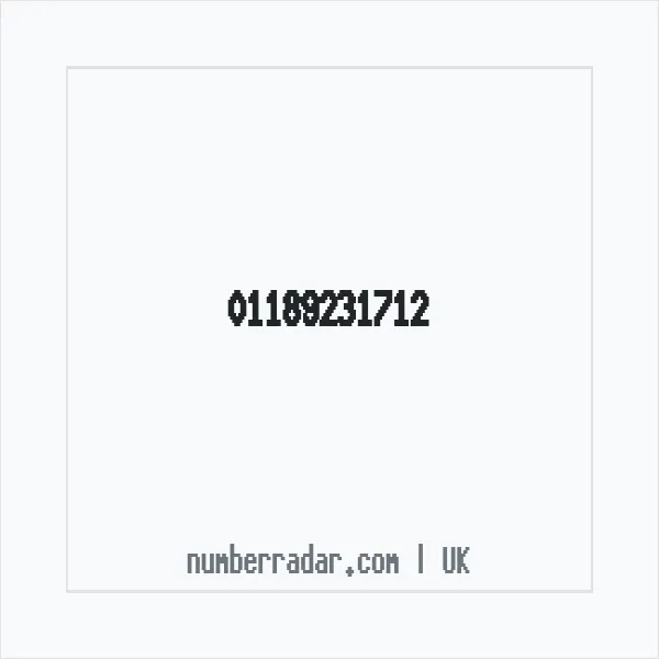 Reverse number check for +44 118 923 1712 — who called me?