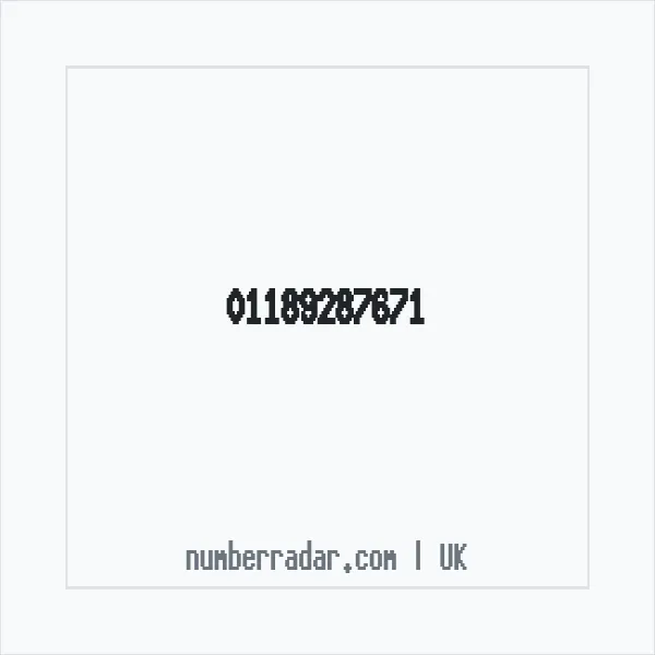 Reverse number check for +44 118 928 7671 — who called me?