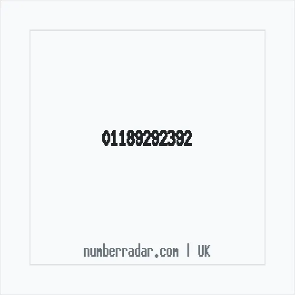 Reverse number check for +44 118 929 2392 — who called me?