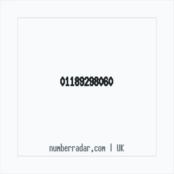Reverse number check for +44 118 929 8060 — who called me?