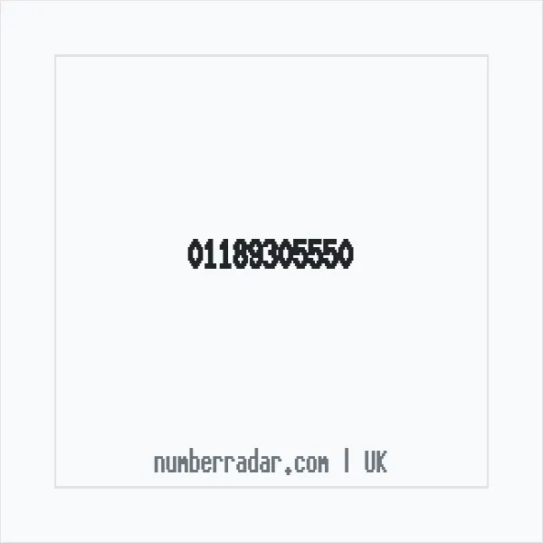 Reverse number check for +44 118 930 5550 — who called me?
