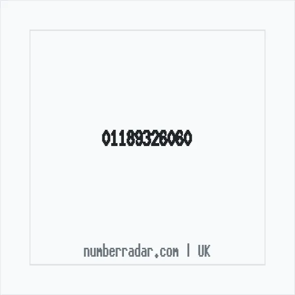 Reverse number check for +44 118 932 6060 — who called me?