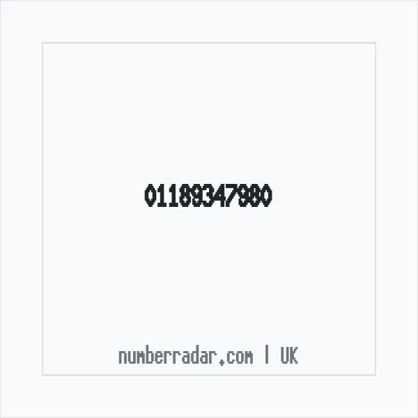 Reverse number check for +44 118 934 7980 — who called me?