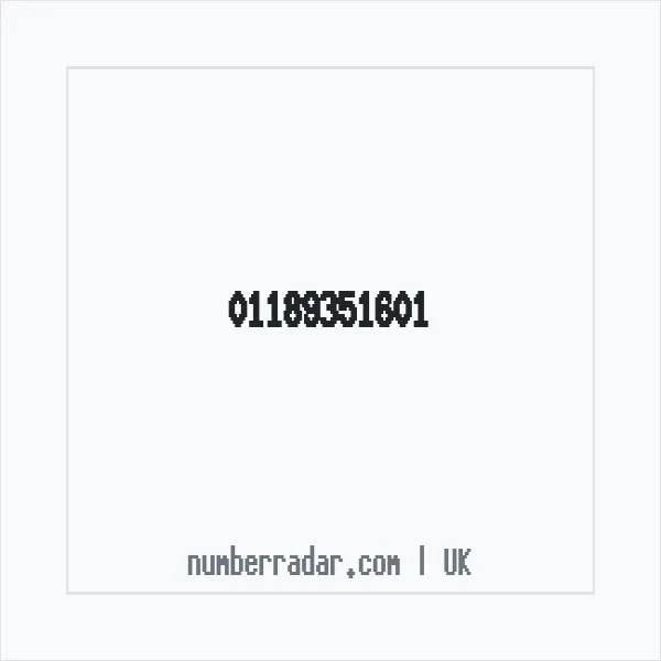 Reverse number check for +44 118 935 1601 — who called me?