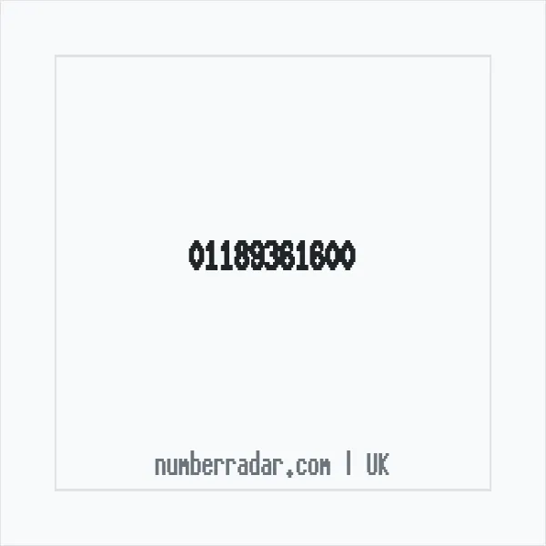 Reverse number check for +44 118 936 1600 — who called me?