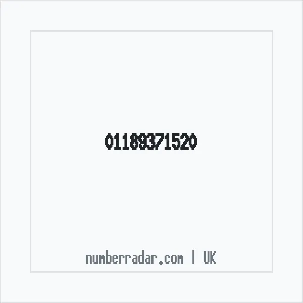 Reverse number check for +44 118 937 1520 — who called me?