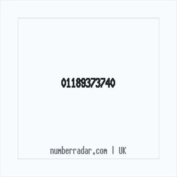 Reverse number check for +44 118 937 3740 — who called me?