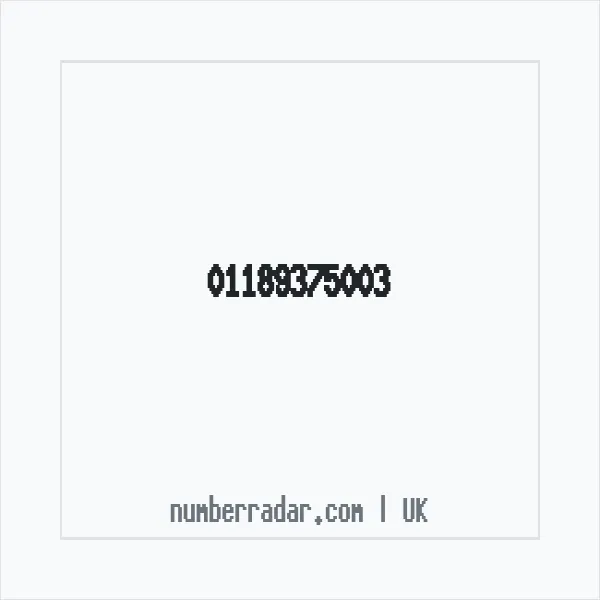 Reverse number check for +44 118 937 5003 — who called me?