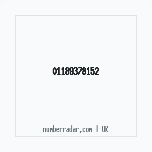 Reverse number check for +44 118 937 8152 — who called me?