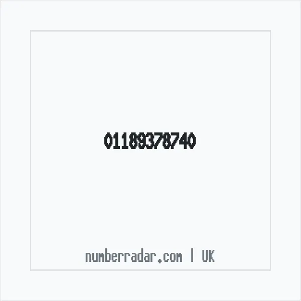 Reverse number check for +44 118 937 8740 — who called me?