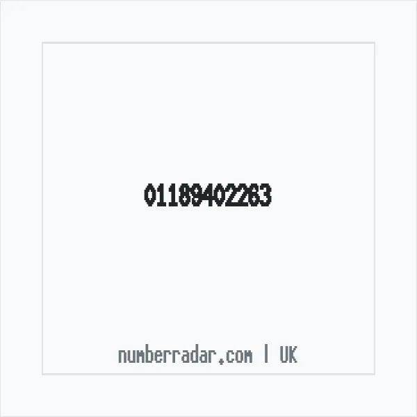 Reverse number check for +44 118 940 2263 — who called me?