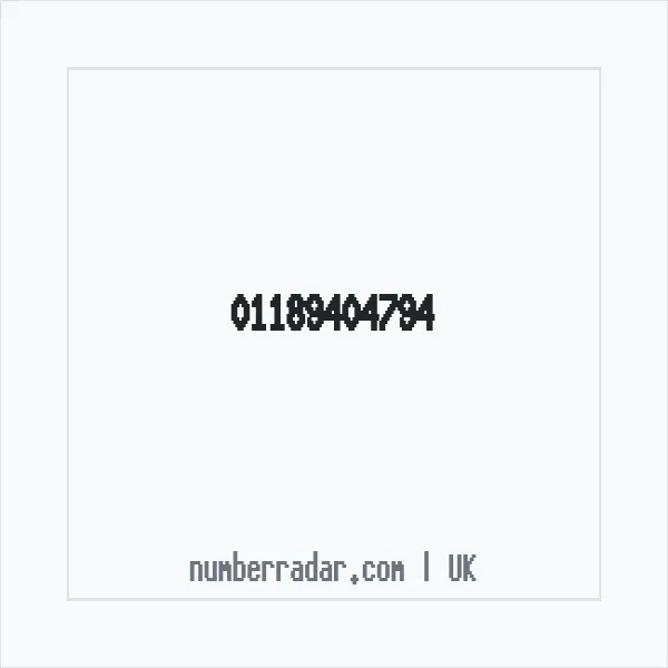 Reverse number check for +44 118 940 4794 — who called me?