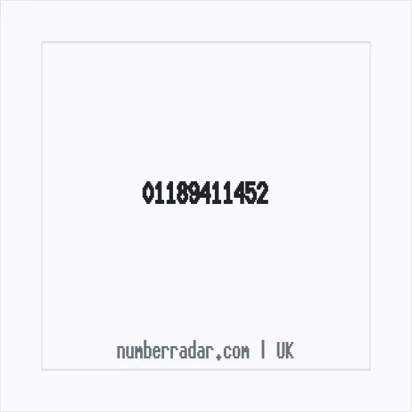 Reverse number check for +44 118 941 1452 — who called me?