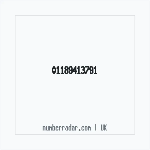 Reverse number check for +44 118 941 3791 — who called me?