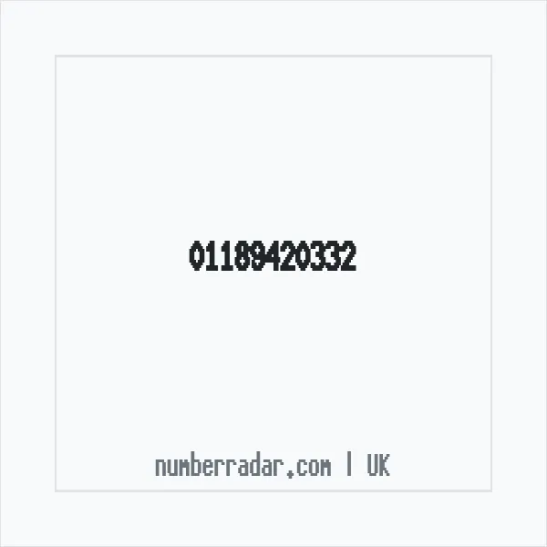 Reverse number check for +44 118 942 0332 — who called me?