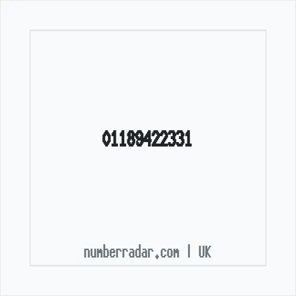 Reverse number check for +44 118 942 2331 — who called me?