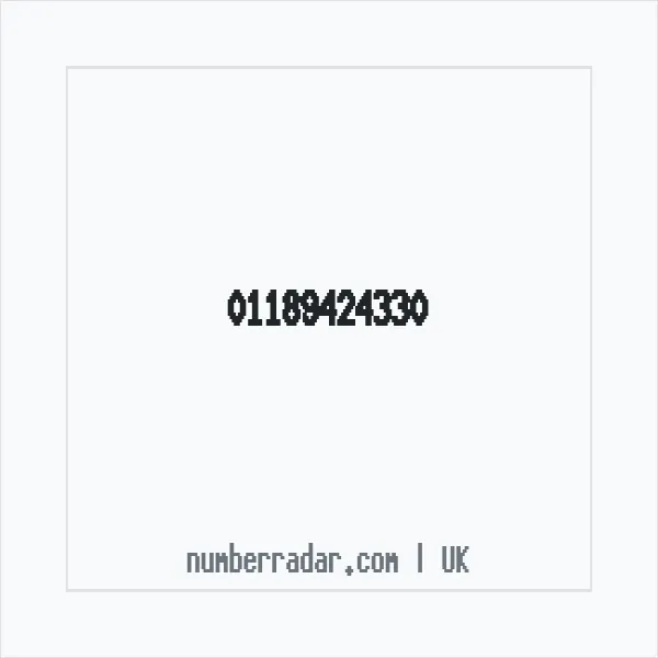 Reverse number check for +44 118 942 4330 — who called me?