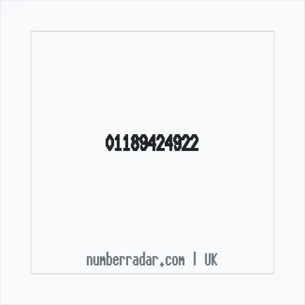 Reverse number check for +44 118 942 4922 — who called me?