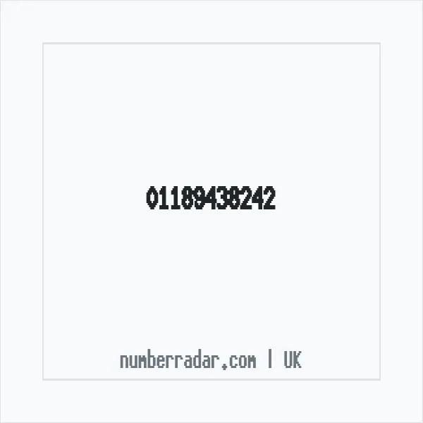Reverse number check for +44 118 943 8242 — who called me?