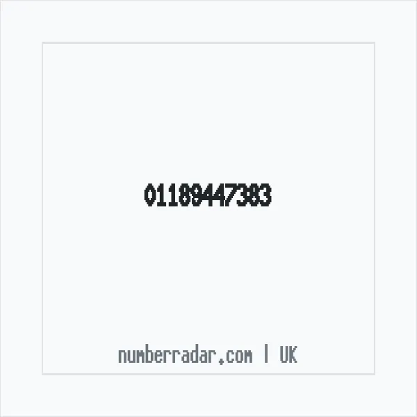 Reverse number check for +44 118 944 7383 — who called me?