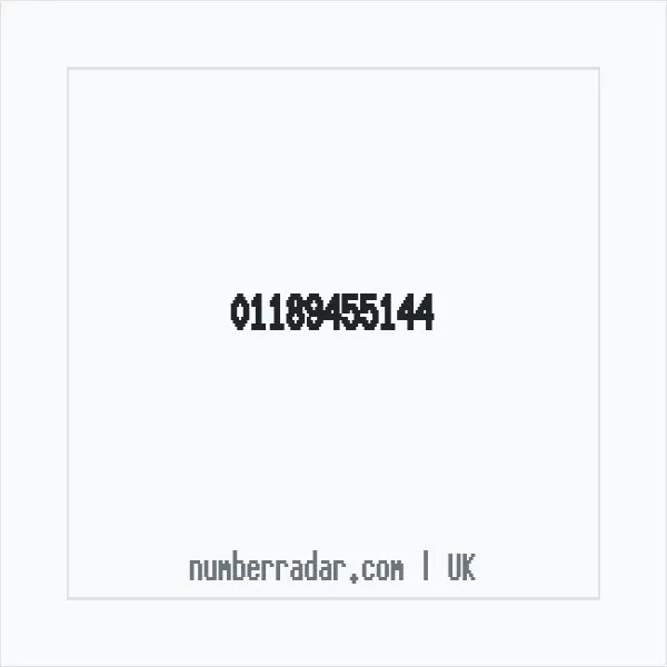 Reverse number check for +44 118 945 5144 — who called me?
