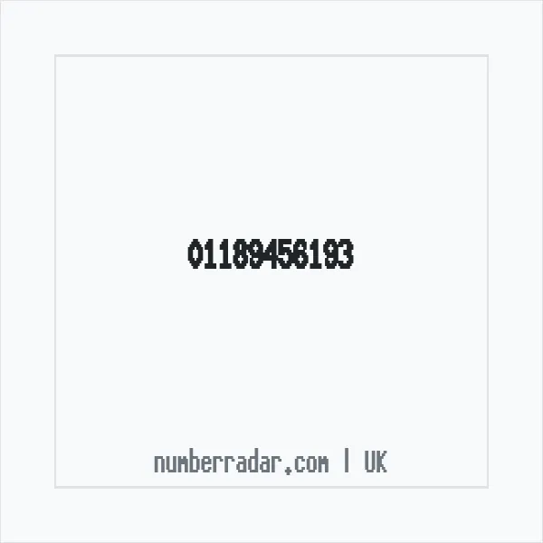 Reverse number check for +44 118 945 6193 — who called me?