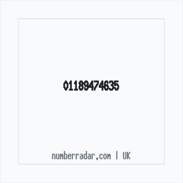 Reverse number check for +44 118 947 4635 — who called me?