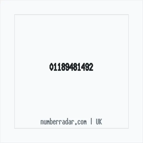 Reverse number check for +44 118 948 1492 — who called me?